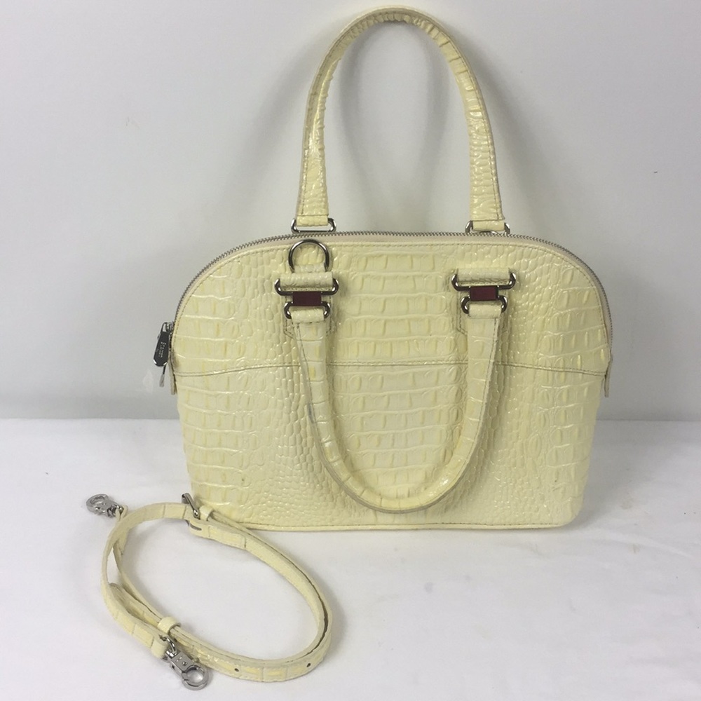 Stauer croc embossed bag